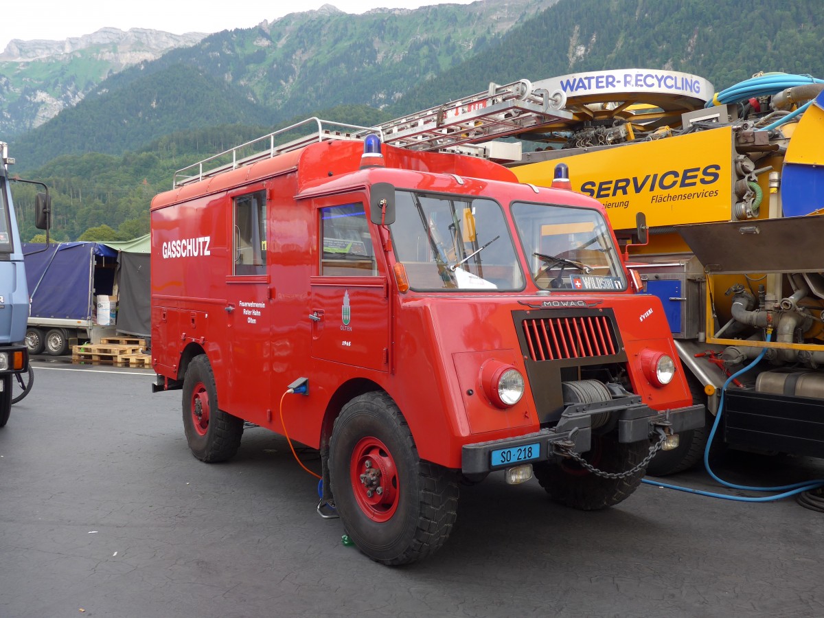 (151'949) - FRH, Olten - SO 218 - Mowag am 28. Juni 2014 in Interlaken, Flugplatz