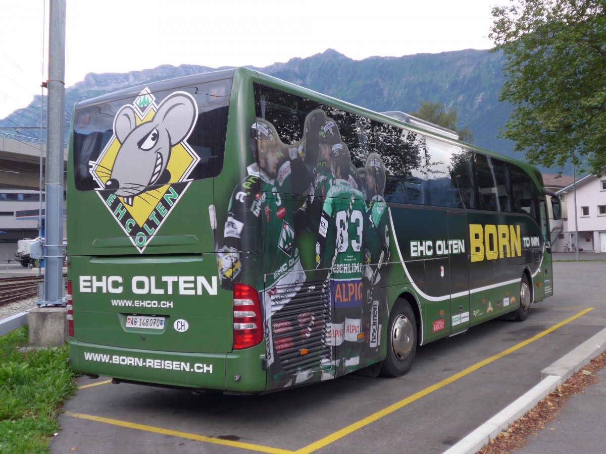 (151'983) - Born, Olten - SO 148'070 - Mercedes am 28. Juni 2014 beim Bahnhof Interlaken Ost