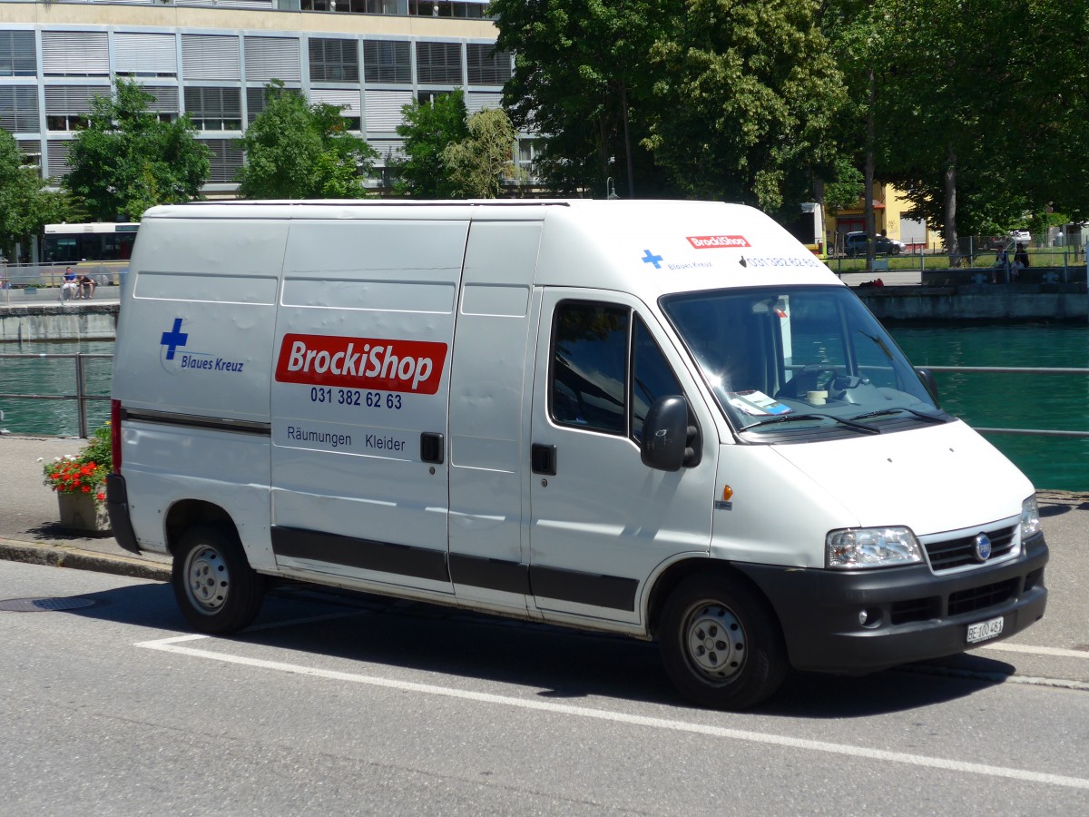 (152'037) - BrockiShop, Bern - BE 100'481 - Fiat am 3. Juli 2014 bei der Schiffl�ndte Thun