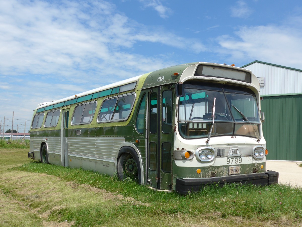 (152'539) - CTA Chicago - Nr. 9799/FSHBOWL AV - GMC am 11. Juli 2014 in Union, Railway Museum