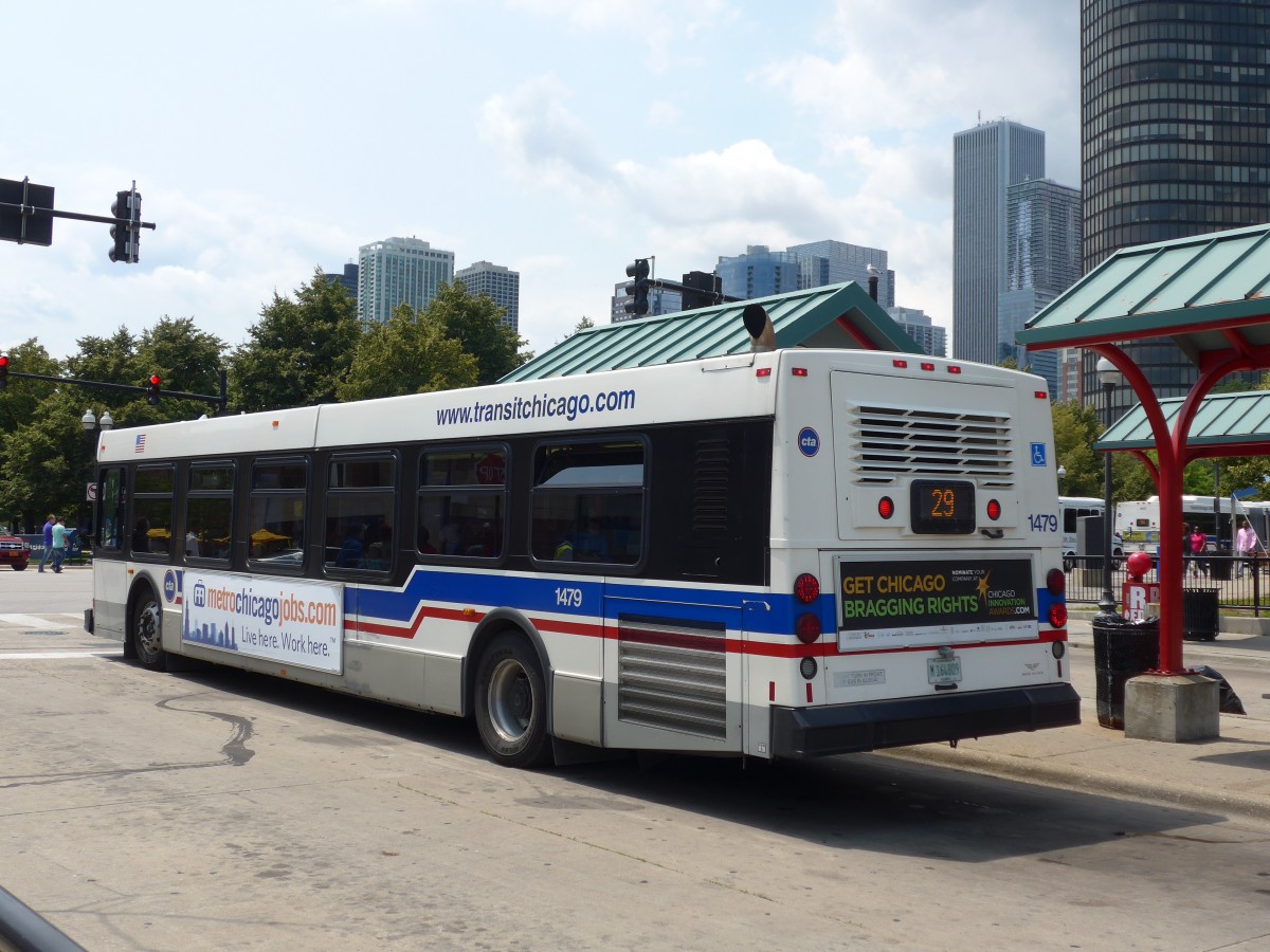 (153'150) - CTA Chicago - Nr. 1479/M 164'809 - New Flyer am 18. Juli 2014 in Chicago, Navy Pier