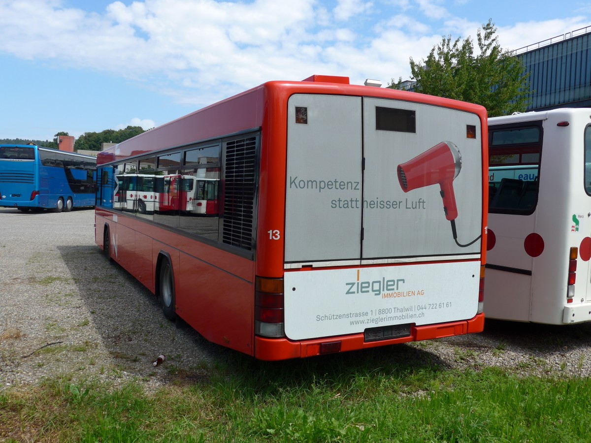 (153'631) - AHW Horgen - Nr. 13 - Volvo/Hess am 4. August 2014 in Kloten, EvoBus