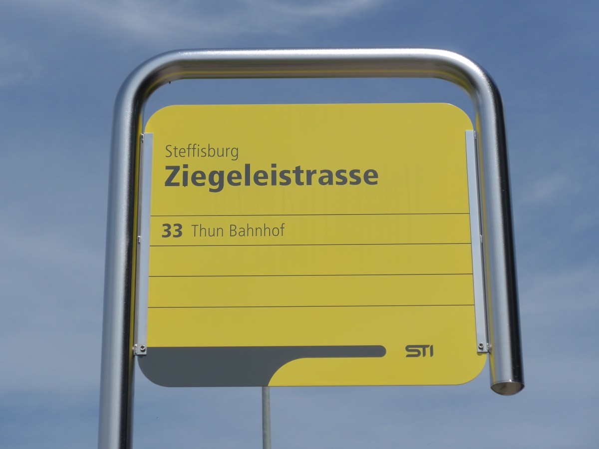 (153'730) - STI-Haltestelle - Steffisburg, Ziegeleistrasse - am 10. August 2014