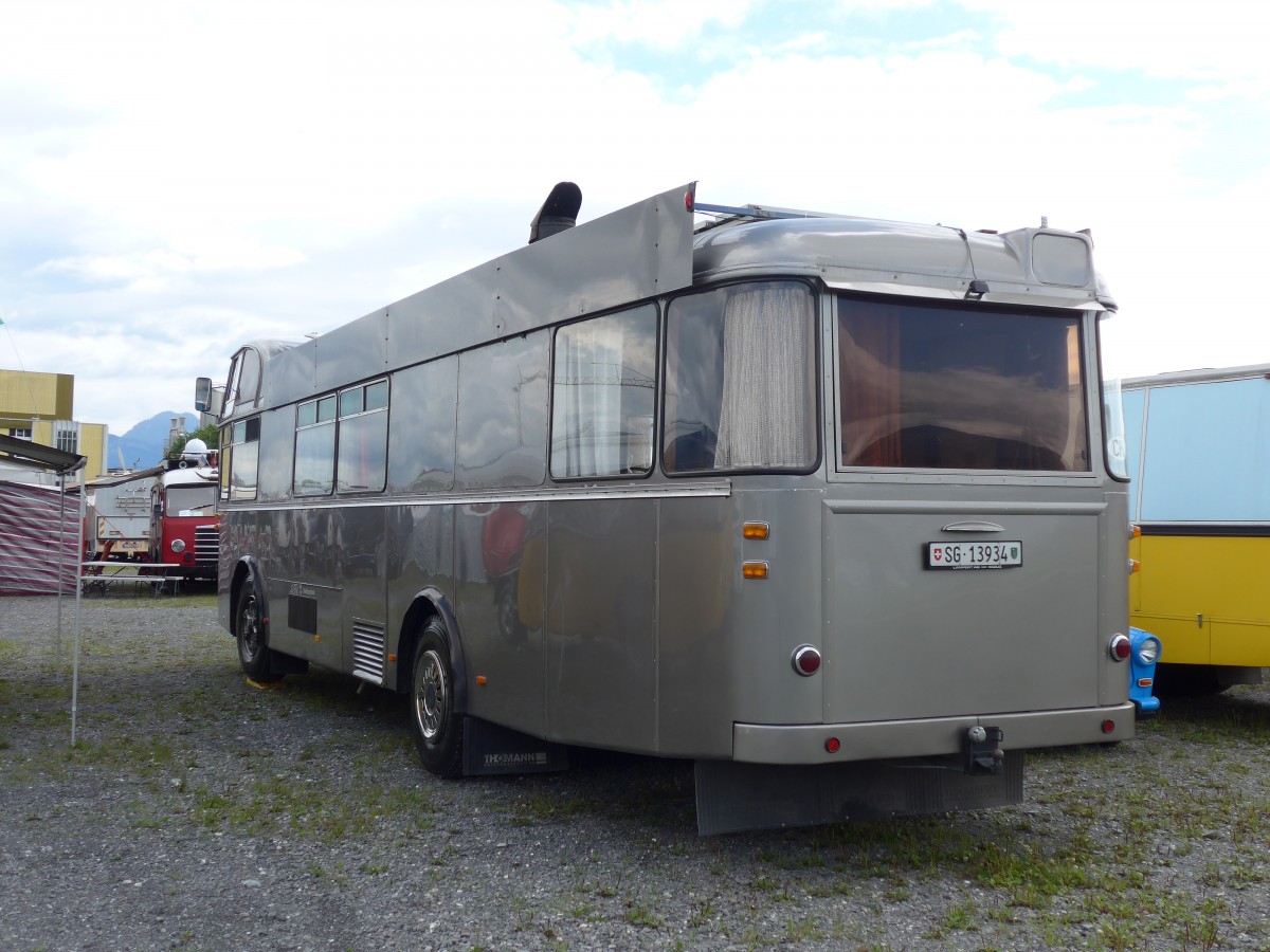 (153'837) - Schneider, Schmerikon - SG 13'934 - FBW/Tscher Hochlenker (ex Basler, Hofstetten; ex VBZ Zrich Nr. 244) am 16. August 2014 in Altsttten, Allmendplatz