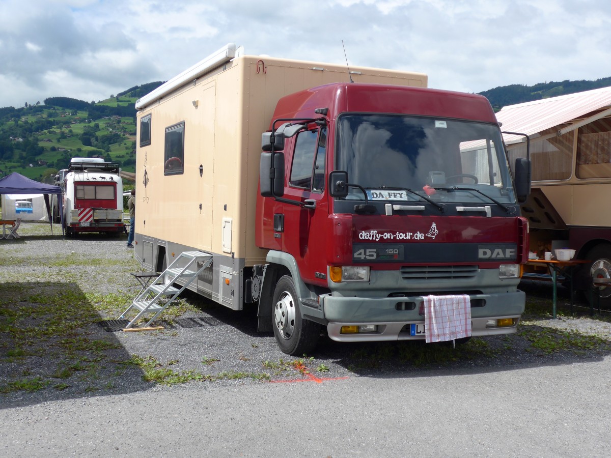 (153'855) - DAF - LI-CV 33 - am 16. August 2014 in Altst�tten, Allmendplatz