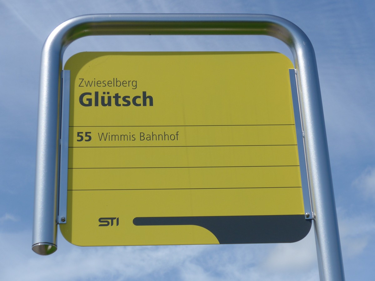 (153'966) - STI-Haltestelle - Zwieselberg, Gl�tsch - am 17. August 2014