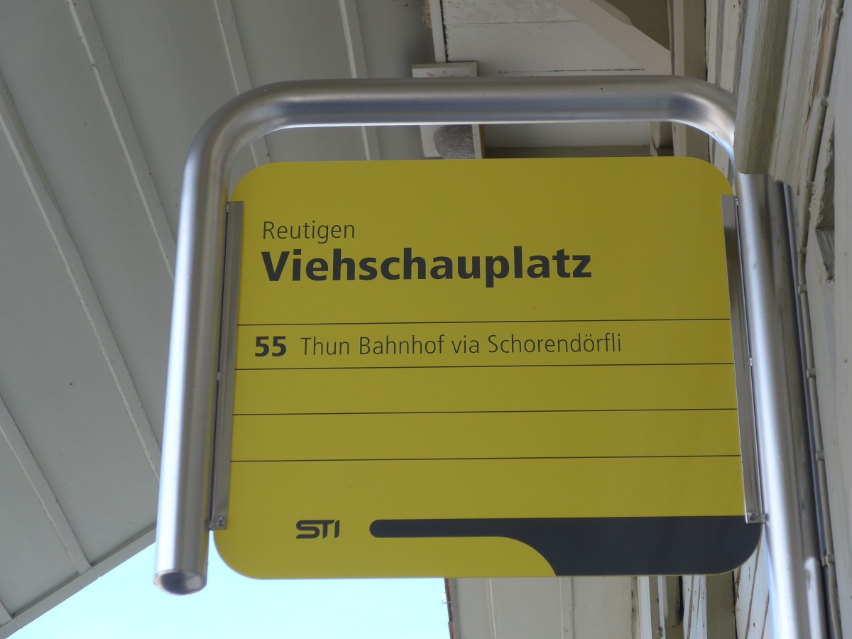 (153'969) - STI-Haltestelle - Reutigen, Viehschauplatz - am 17. August 2014