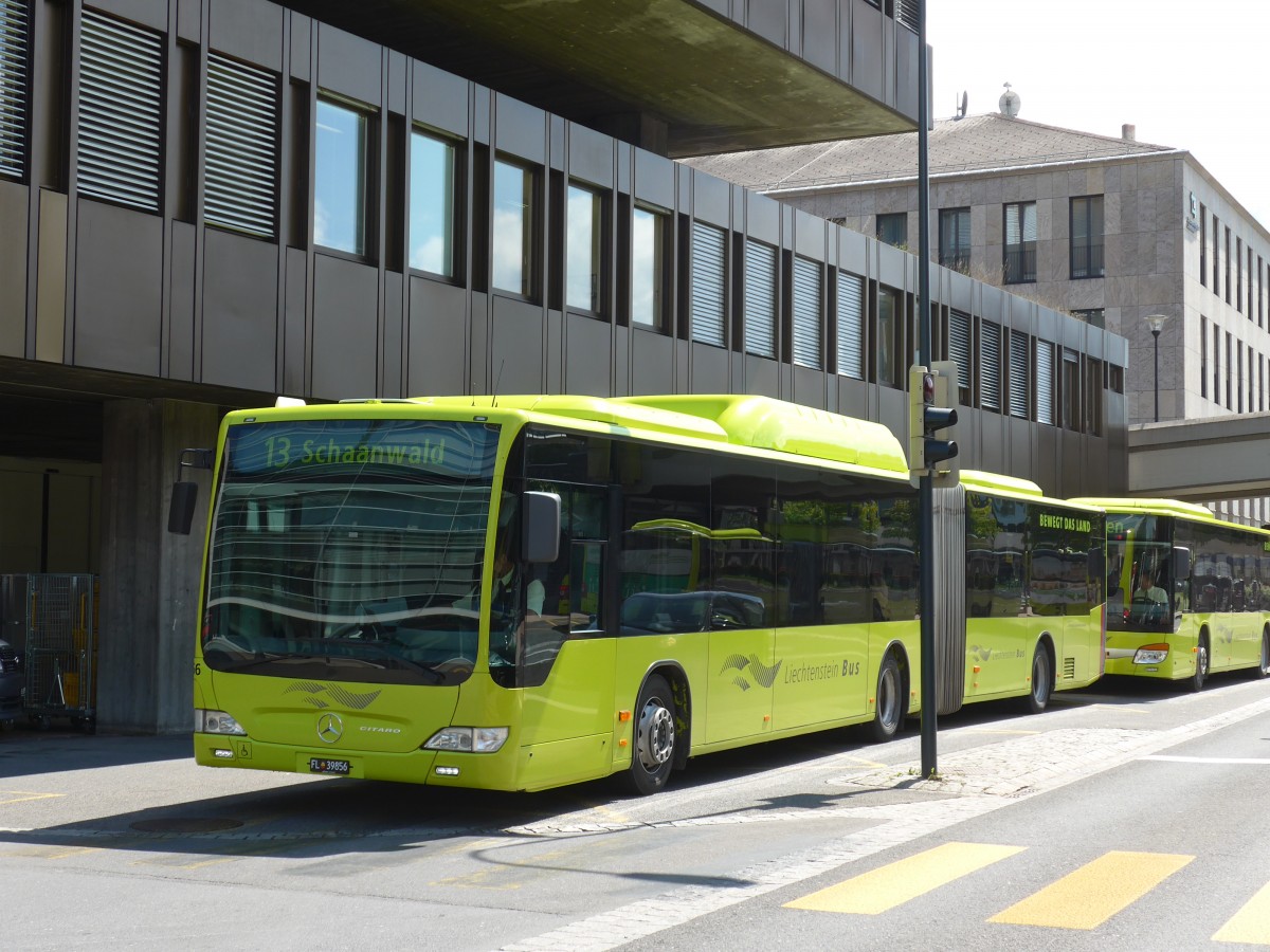 (154'324) - LBA Vaduz - Nr. 56/FL 39'856 - Mercedes (ex Matt, Mauren Nr. 90) am 21. August 2014 in Vaduz, Post