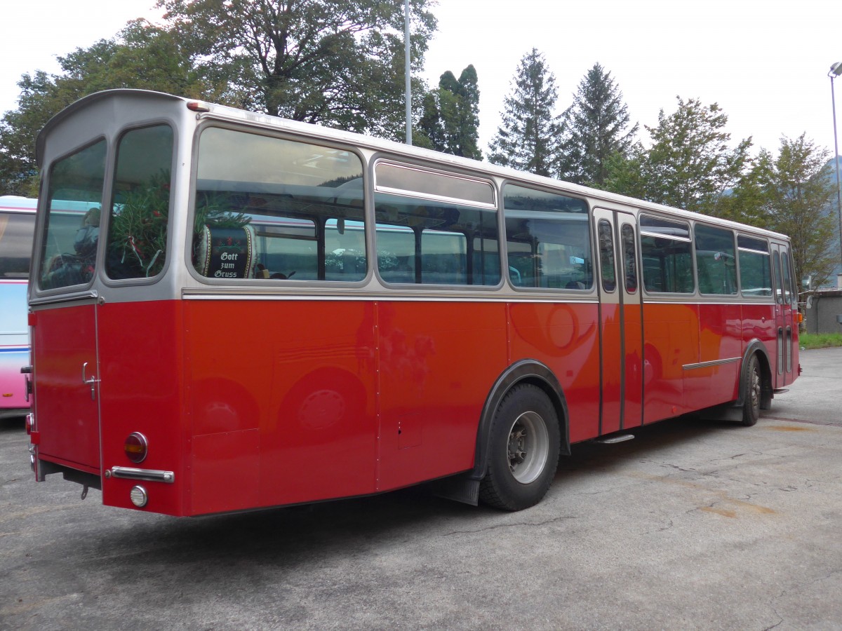 (154'711) - Iten, Ibach - Nr. 253/SZ 75'630 - Volvo/Tscher (ex Zivilschutz, Winterthur; ex WV Winterthur Nr. 253) am 30. August 2014 in Meiringen, Balm