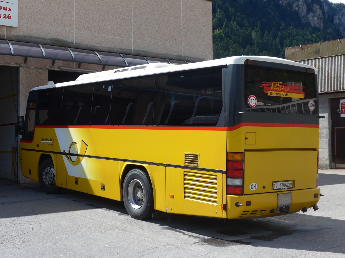 (154'834) - Barenco, Faido - TI 120'622 - Neoplan am 1. September 2014 in Faido, Garage