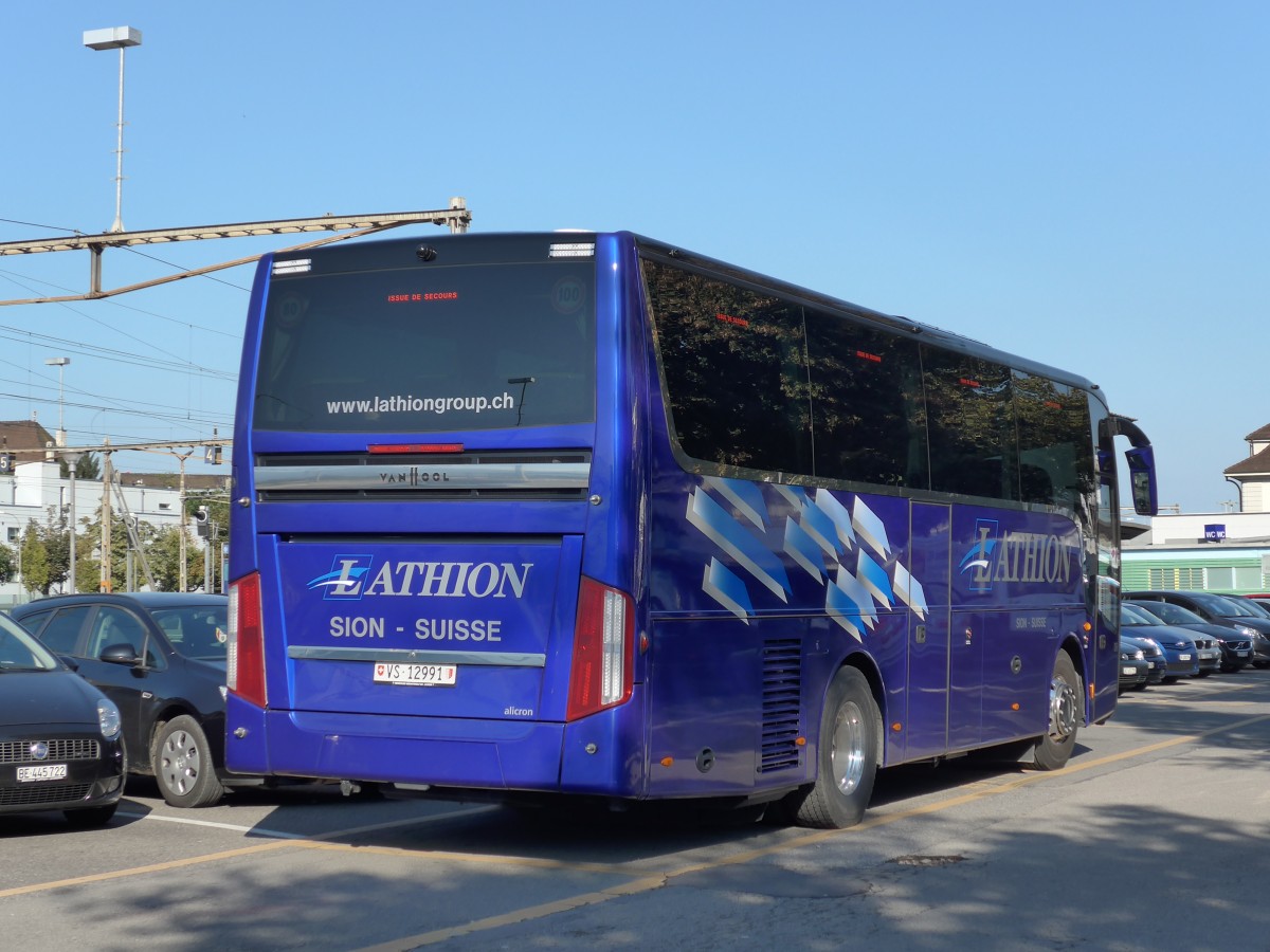 (154'892) - Lathion, Sion - Nr. 39/VS 12'991 - Van Hool am 6. September 2014 in Thun, CarTerminal