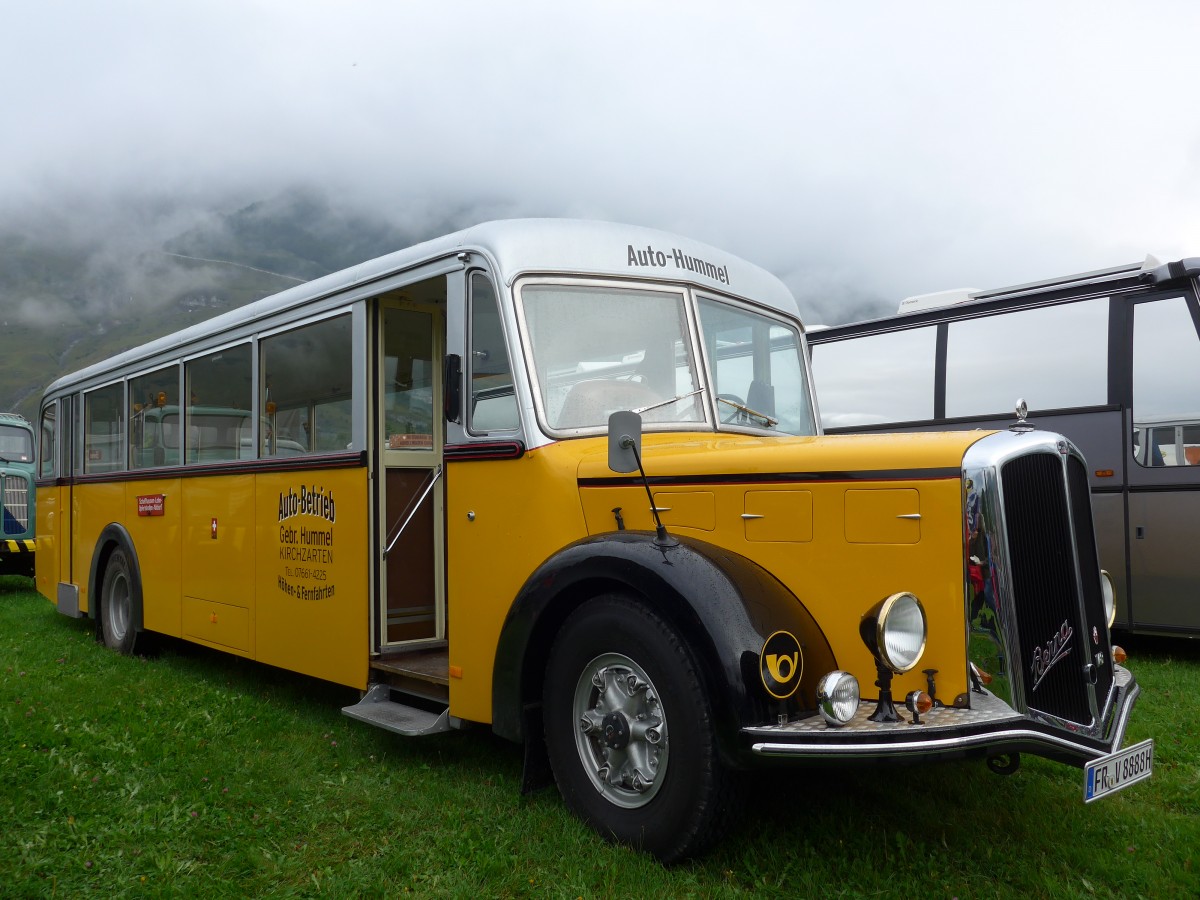 (154'952) - Aus Deutschland: Hummel, Kirchzarten - FR-V 8888H - Berna/Hess (ex Roost, Morschach; ex diverse Besitzer; ex AGO Olten Nr. 5) am 13. September 2014 in Chur, Waffenplatz