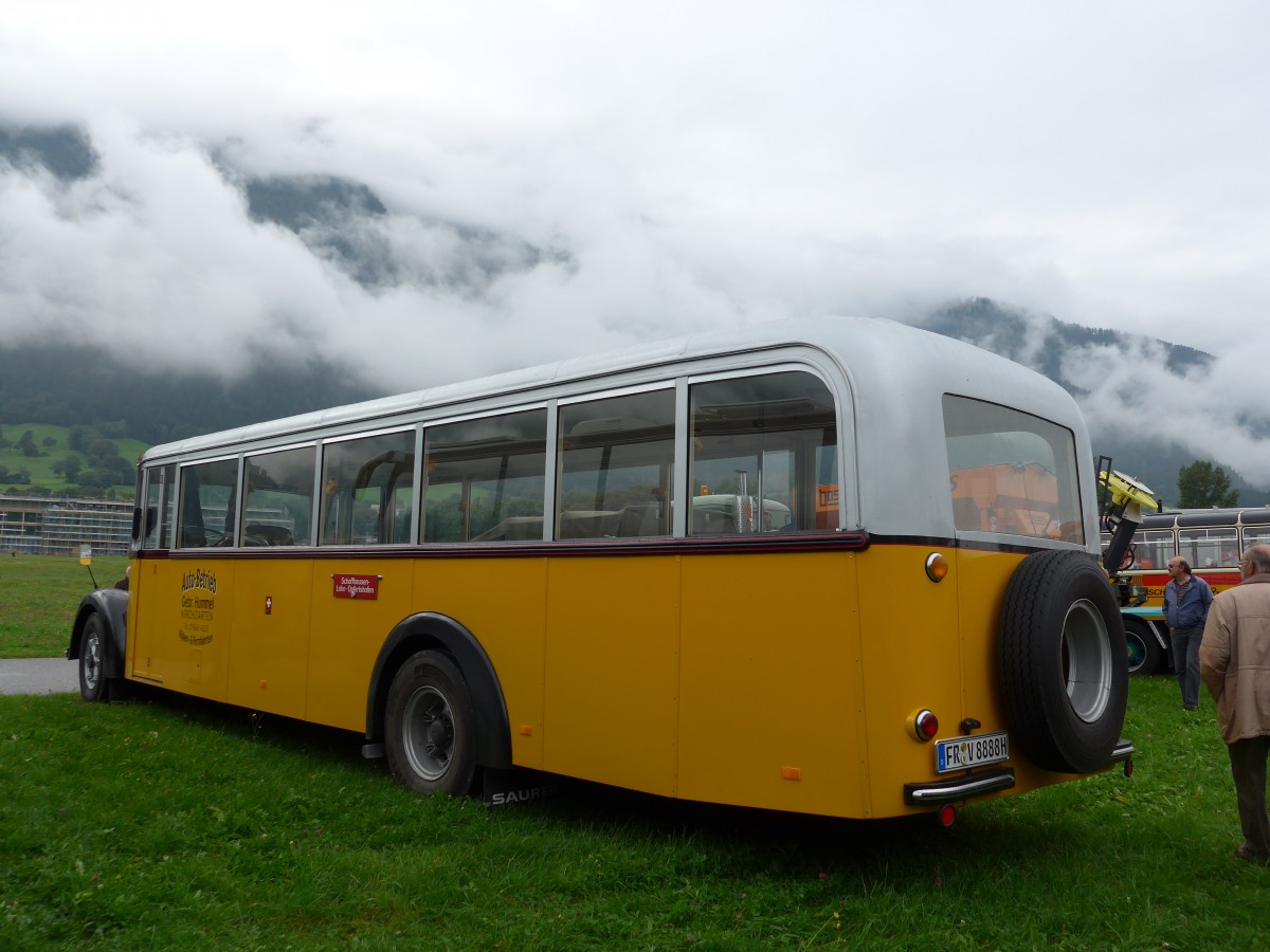 (154'975) - Aus Deutschland: Hummel, Kirchzarten - FR-V 8888H - Berna/Hess (ex Roost, Morschach; ex diverse Besitzer; ex AGO Olten Nr. 5) am 13. September 2014 in Chur, Waffenplatz