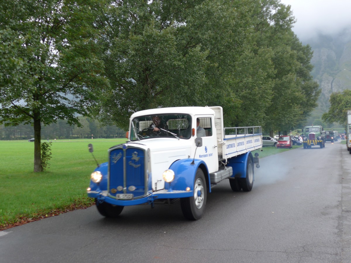 (154'998) - Mineralquelle, Lostorf - BL 17'522 - Saurer am 13. September 2014 in Chur, Waffenplatz