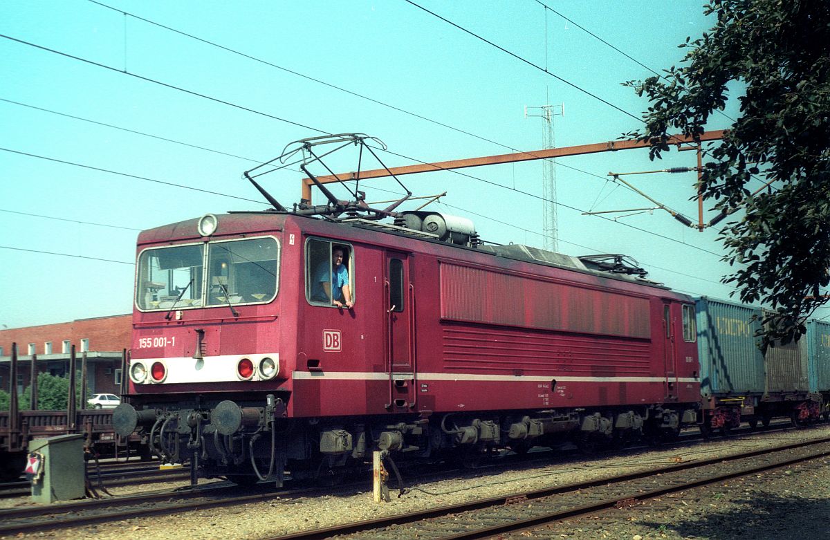 155 001-1 (ex DR 250 001) Pattburg/Padborg 20.8.1997 