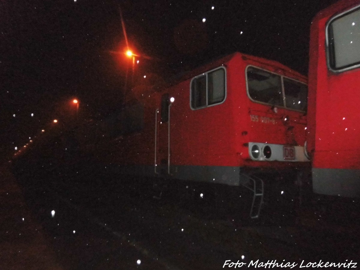 155 007 abgestellt in Mukran am 7.11.15