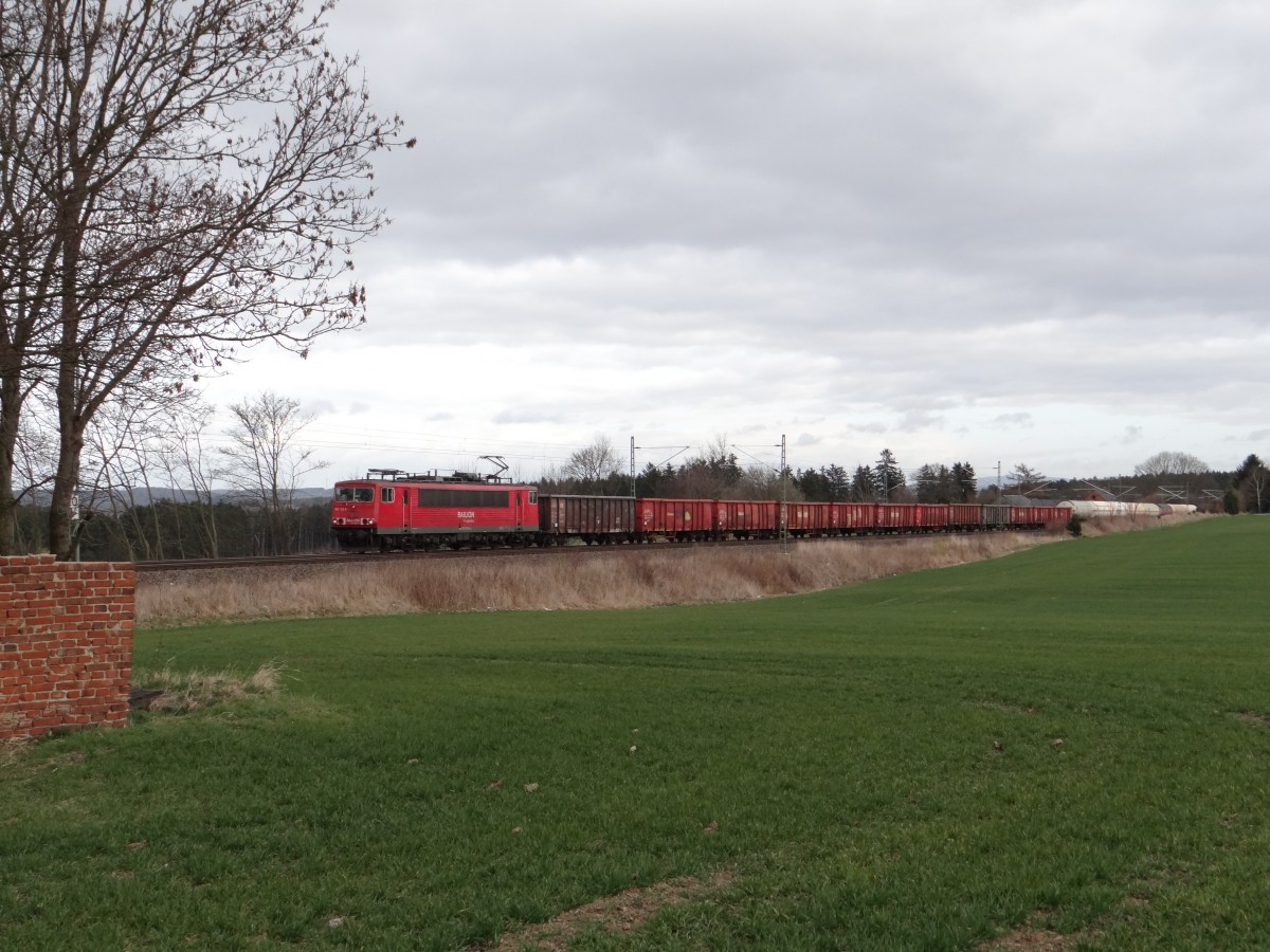 155 122 zusehen mit dem Frankenwaldumleiter am 15.03.14 an der Schöpsdrehe bei Plauen/V. 