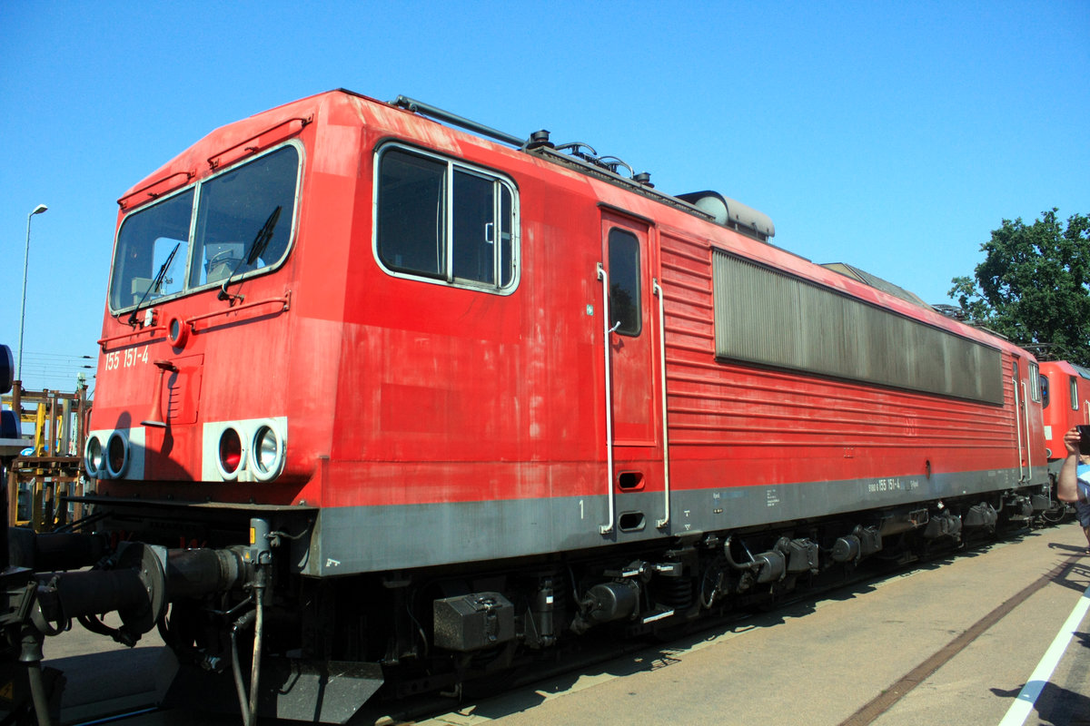 155 151 von Railpool beim Tag der offenen Tr in Dessau am 31.8.19