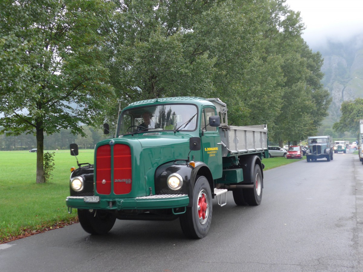 (155'000) - Domanski, Z�rich - ZH 178'730 - Saurer am 13. September 2014 in Chur, Waffenplatz
