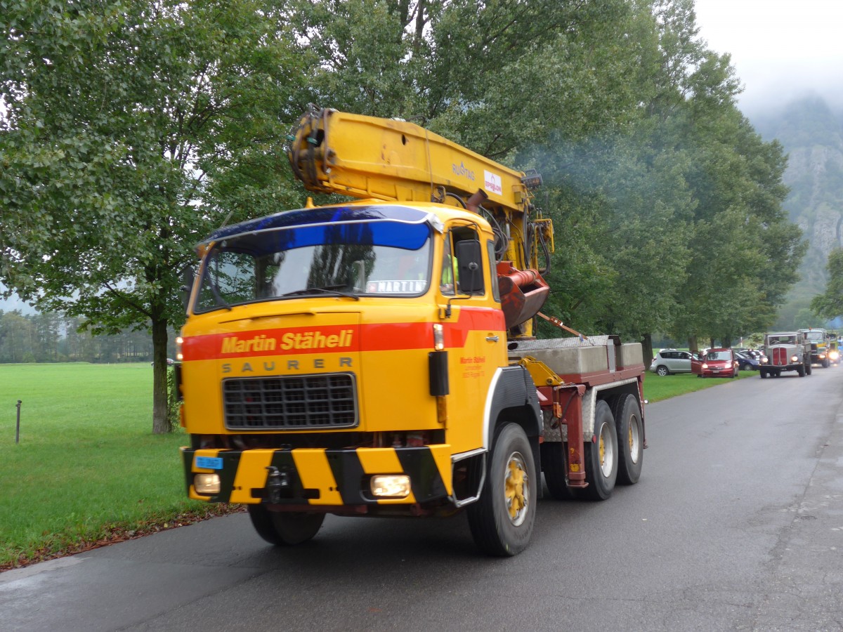 (155'030) - St�heli, Roggwil - TG 2067 - Saurer am 13. September 2014 in Chur, Waffenplatz