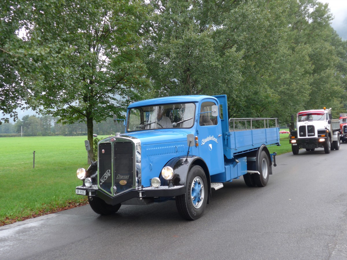 (155'053) - Staatskellerei, Z�rich - UR 9190 - FBW am 13. September 2014 in Chur, Waffenplatz