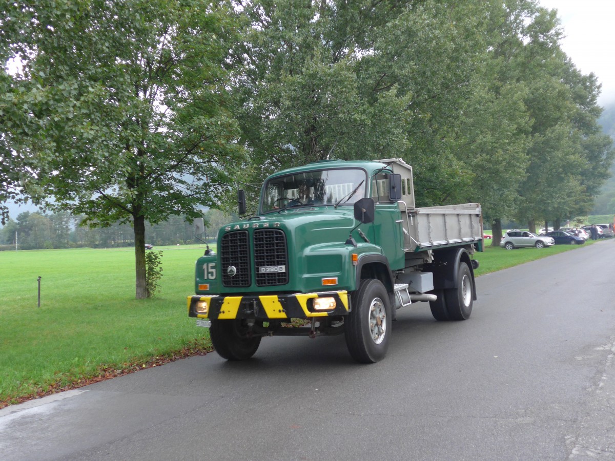 (155'096) - Saurer - Nr. 15 - am 13. September 2014 in Chur, Waffenplatz