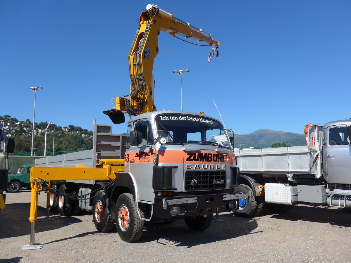 (155'191) - Zumb�hl, Littau - Nr. 58 - Saurer am 13. September 2014 in Lugano, Saurertreffen