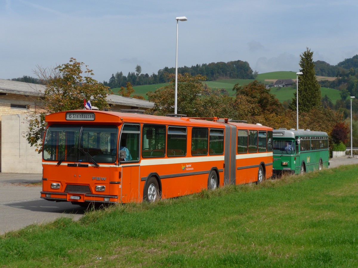 (155'513) - ZVB Zug (RWB) - Nr. 35/SZ 200'091 - FBW/Hess am 5. Oktober 2014 in Burgdorf, Ziegelgut