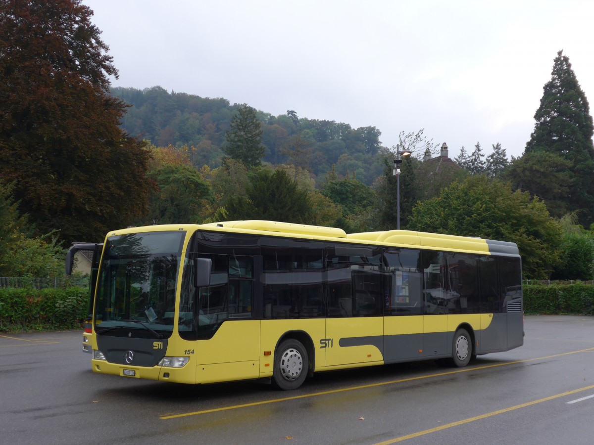 (155'583) - STI Thun - Nr. 154/BE 801'154 - Mercedes am 10. Oktober 2014 bei der Schifflndte Thun