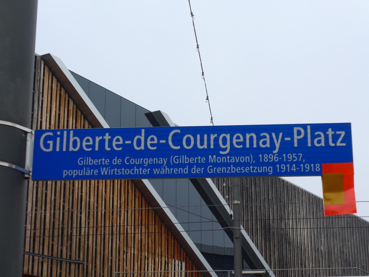 (156'101) - Gilberte-de-Courgenay-Platz am 26. Oktober 2014 in Bern, Br�nnen