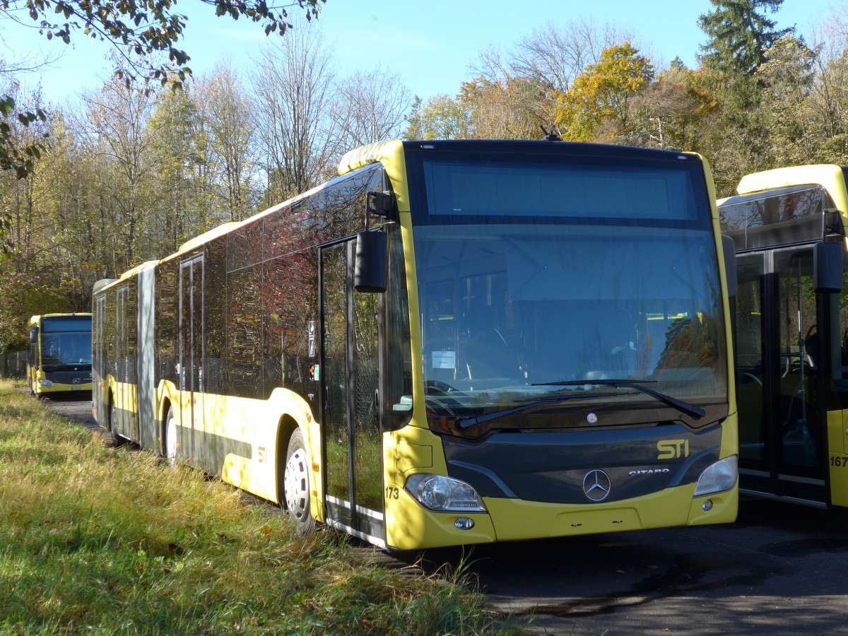 (156'382) - STI Thun - Nr. 173 - Mercedes am 1. November 2014 in Thun, Waffenplatz