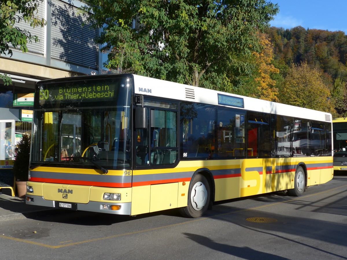 (156'416) - STI Thun - Nr. 96/BE 577'096 - MAN am 1. November 2014 bei der Schifflndte Thun