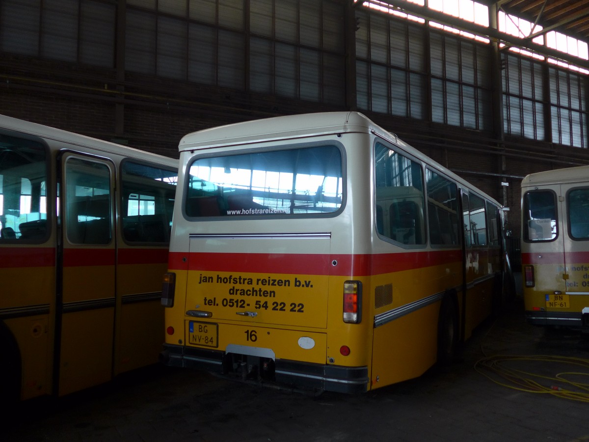 (156'919) - FRAM Drachten - Nr. 16/BG-NV-84 - Saurer/R&J (ex P 24'365) am 20. November 2014 in Drachten, Autobusmuseum