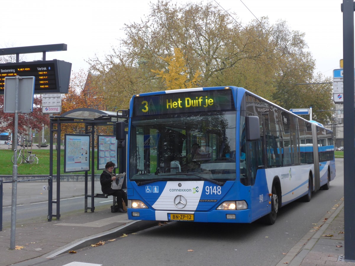 (157'022) - Connexxion - Nr. 9148/BN-ZP-12 - Mercedes am 20. November 2014 in Arnhem, Willemsplein