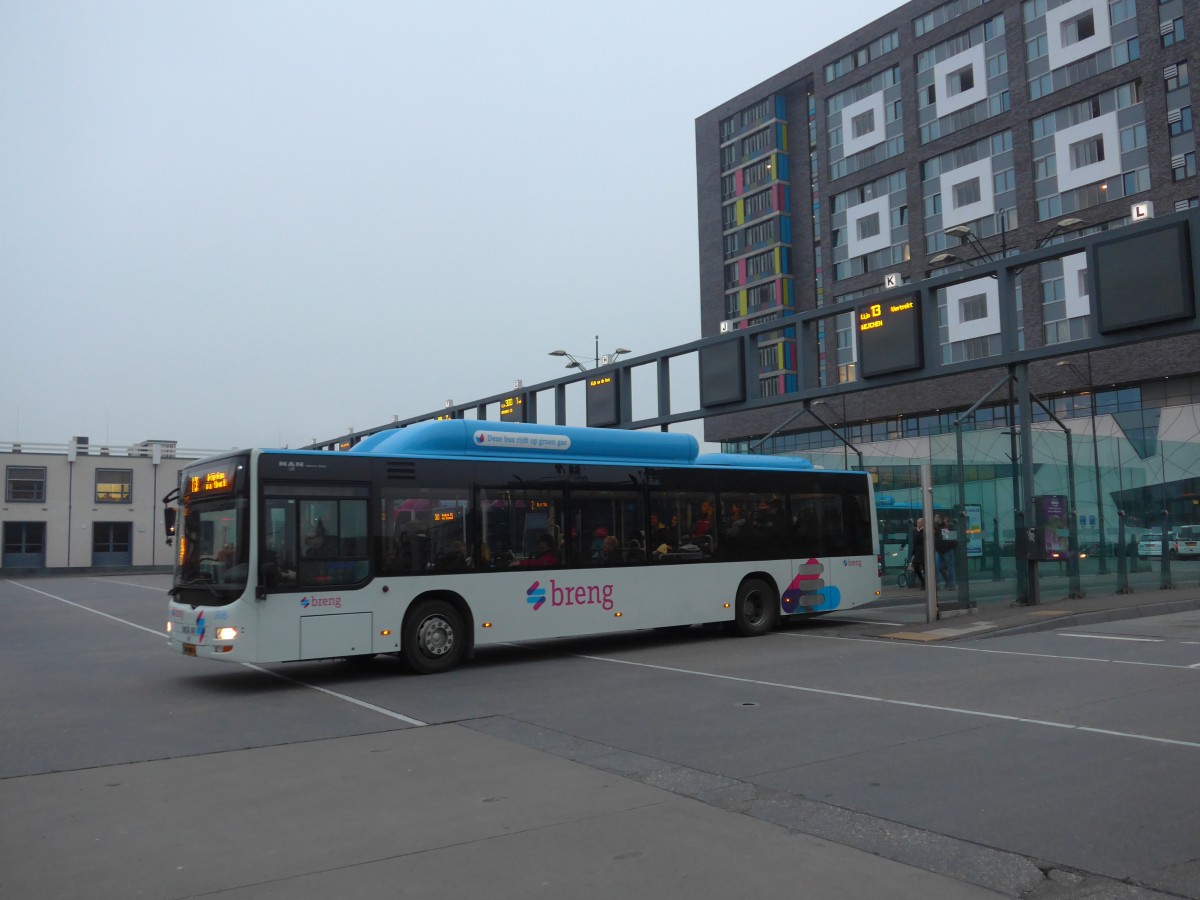 (157'104) - Breng, Ijsselmuiden - Nr. 5306/86-BBH-6 - MAN am 20. November 2014 beim Bahnhof Nijmegen