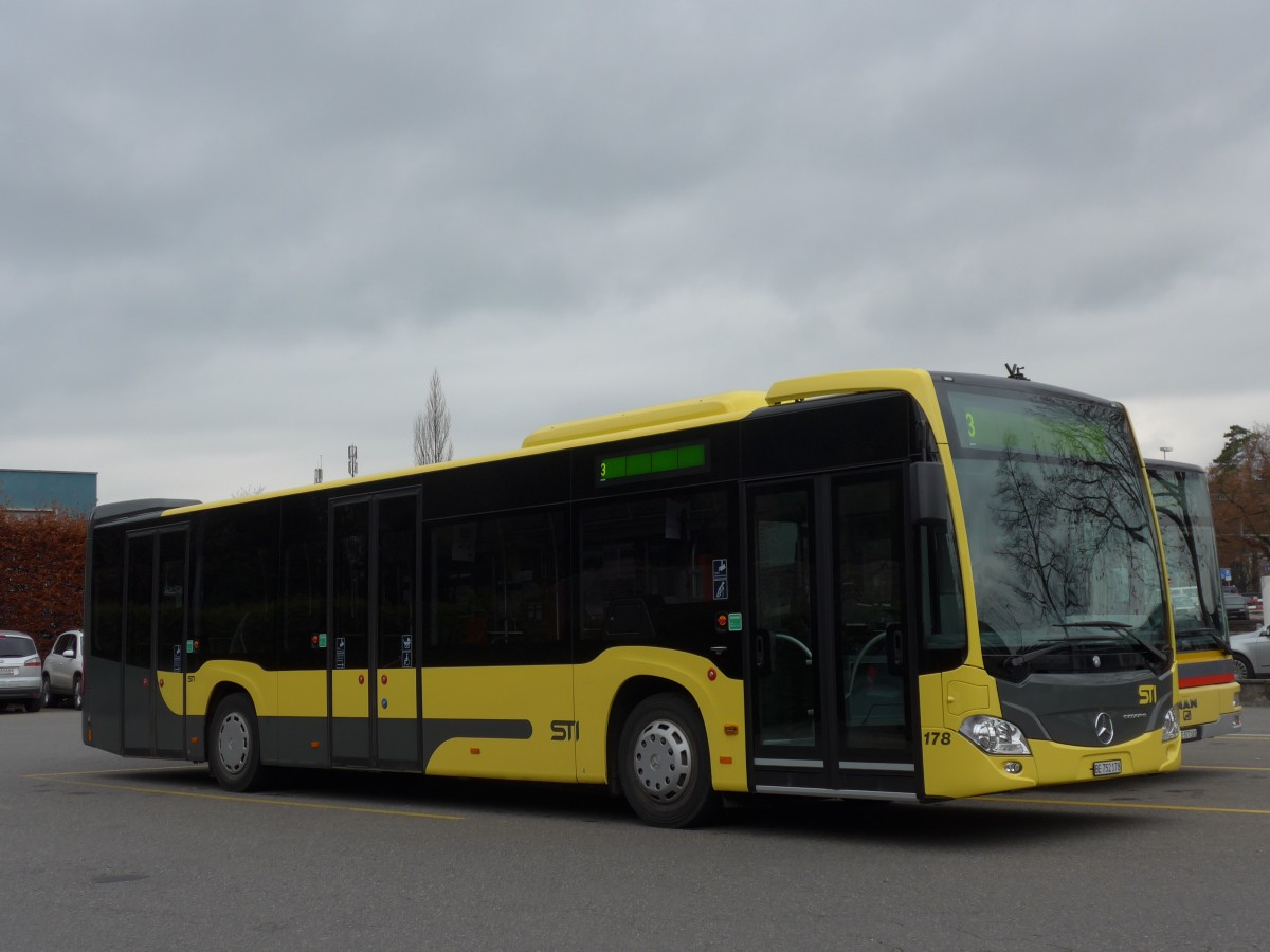 (157'611) - STI Thun - Nr. 178/BE 752'178 - Mercedes am 6. Dezember 2014 bei der Schifflndte Thun