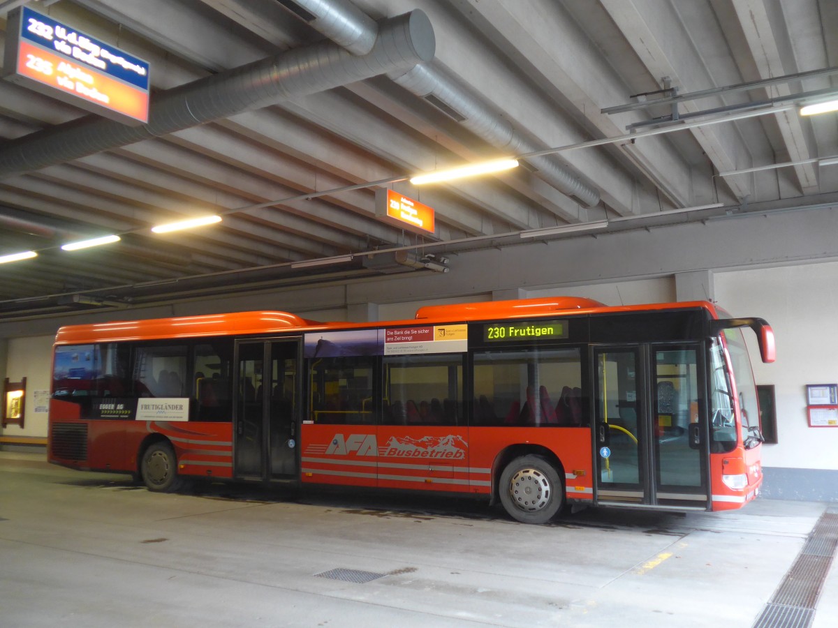 (157'698) - AFA Adelboden - Nr. 27/BE 26'773 - Mercedes am 7. Dezember 2014 im Autobahnhof Adelboden