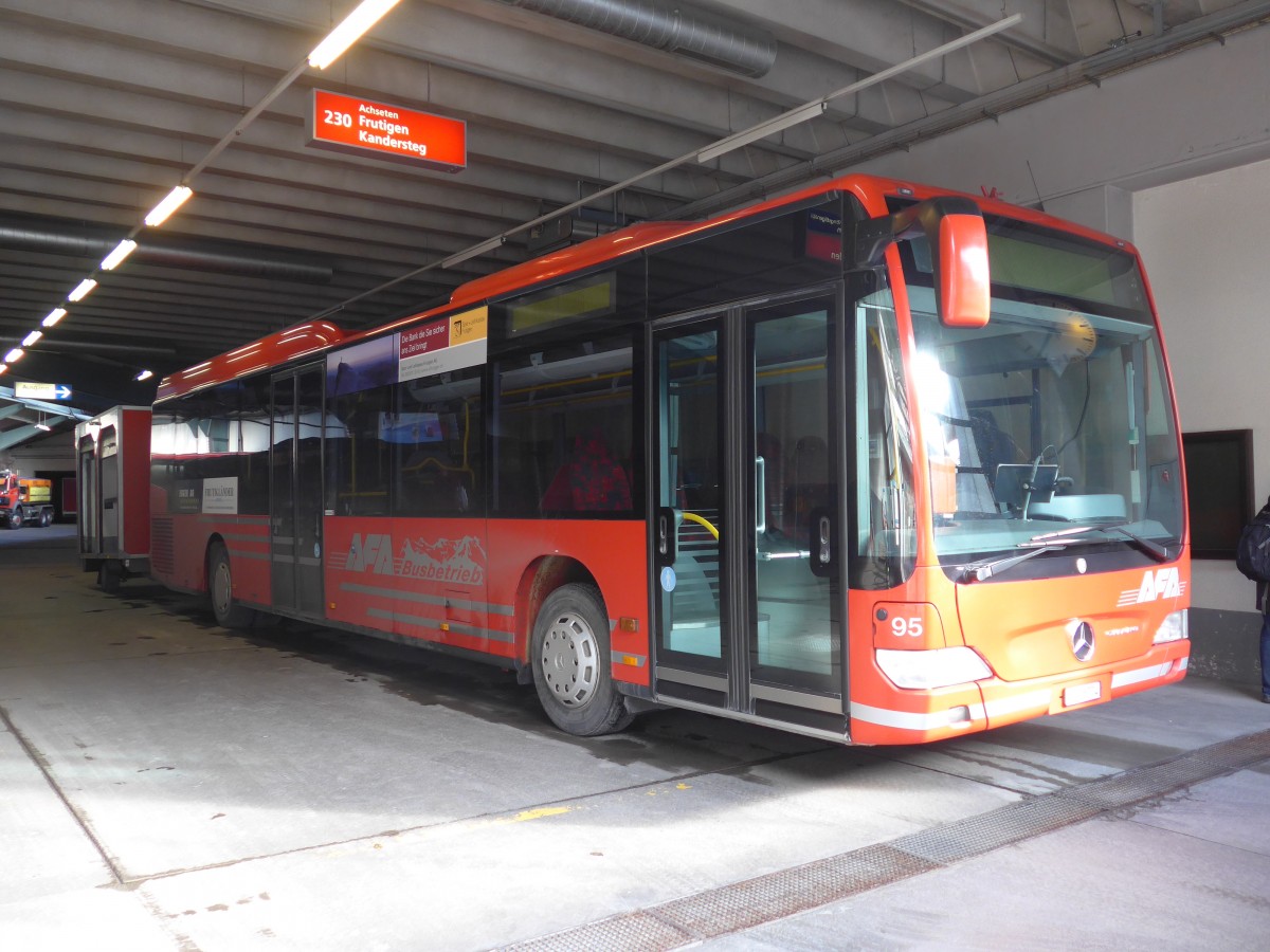 (157'851) - AFA Adelboden - Nr. 95/BE 26'774 - Mercedes am 20. Dezember 2014 im Autobahnhof Adelboden