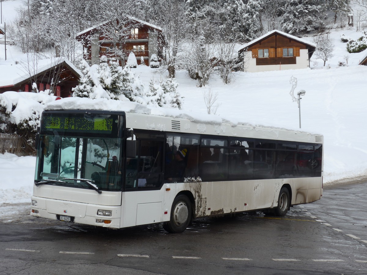 (157'999) - Buchard, Leytron - Nr. 95/VS 84'255 - MAN (ex TN Neuchtel Nr. 221) am 28. Dezember 2014 in Ovronnaz, La Croise