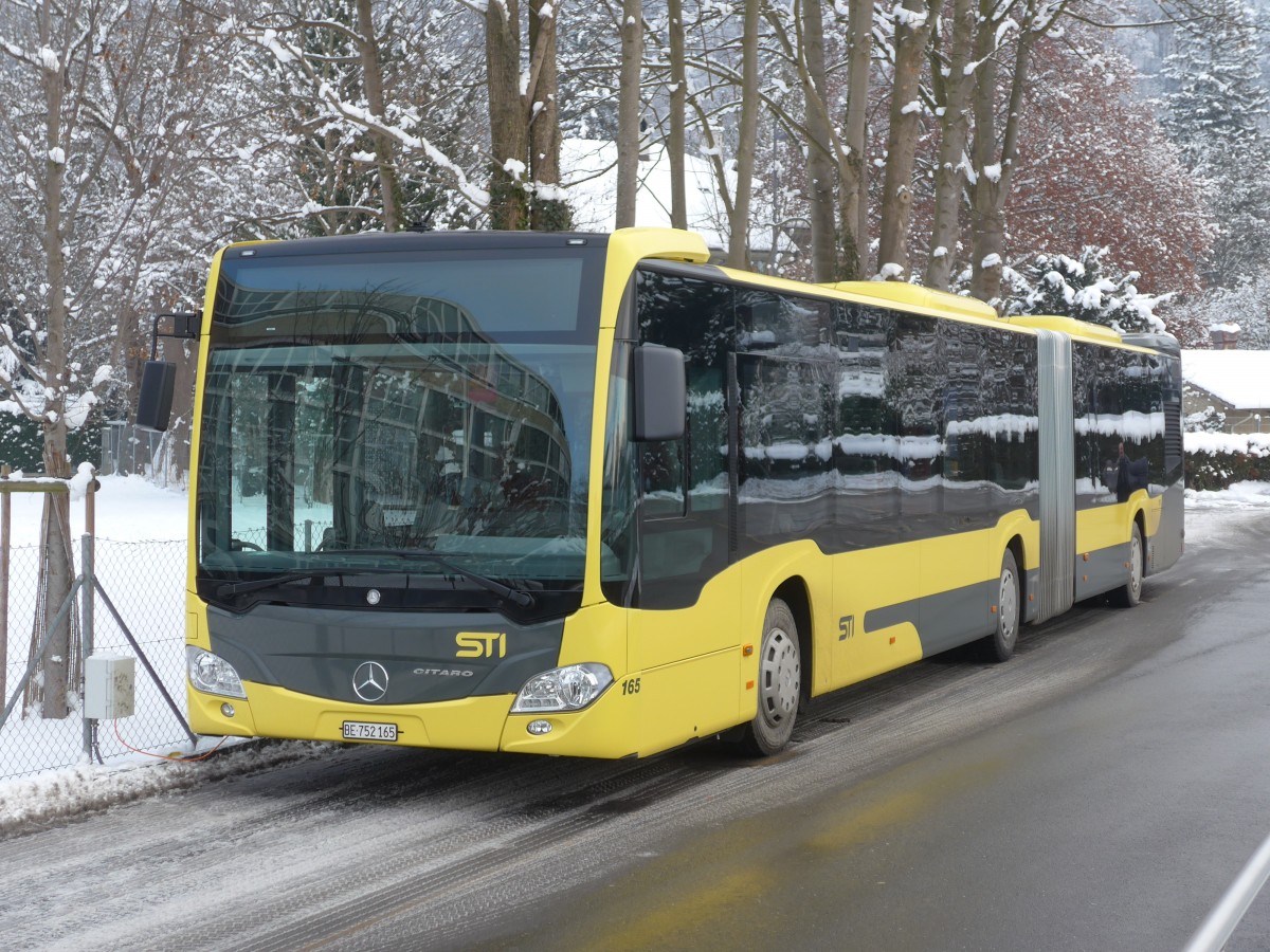 (158'046) - STI Thun - Nr. 165/BE 752'169 - Mercedes am 1. Januar 2015 bei der Schifflndte Thun