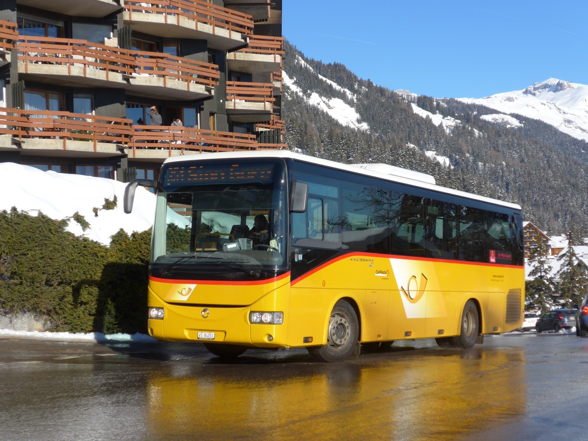 (158'073) - Buchard, Leytron - VS 84'251 - Irisbus (ex Nr. 251) am 1. Januar 2015 in Anzre, Tlcabine