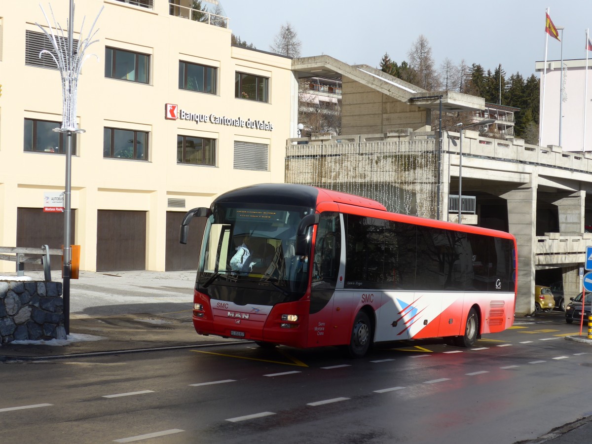 (158'204) - SMC Montana - Nr. 37/VS 352'837 - MAN am 4. Januar 2015 in Crans-Montana, Poste