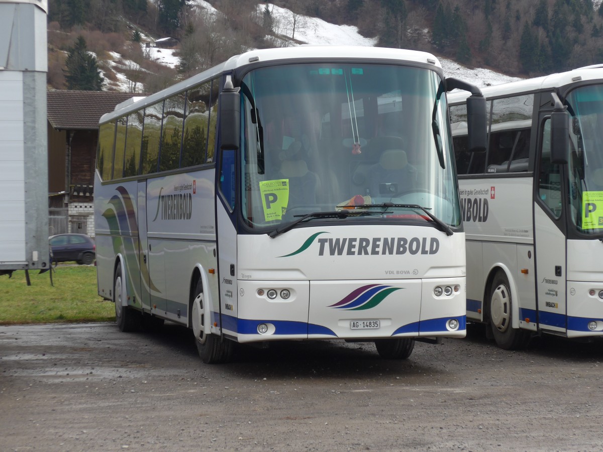 (158'341) - Twerenbold, Baden - Nr. 29/AG 14'835 - Bova am 11. Januar 2015 in Frutigen, Flugplatz