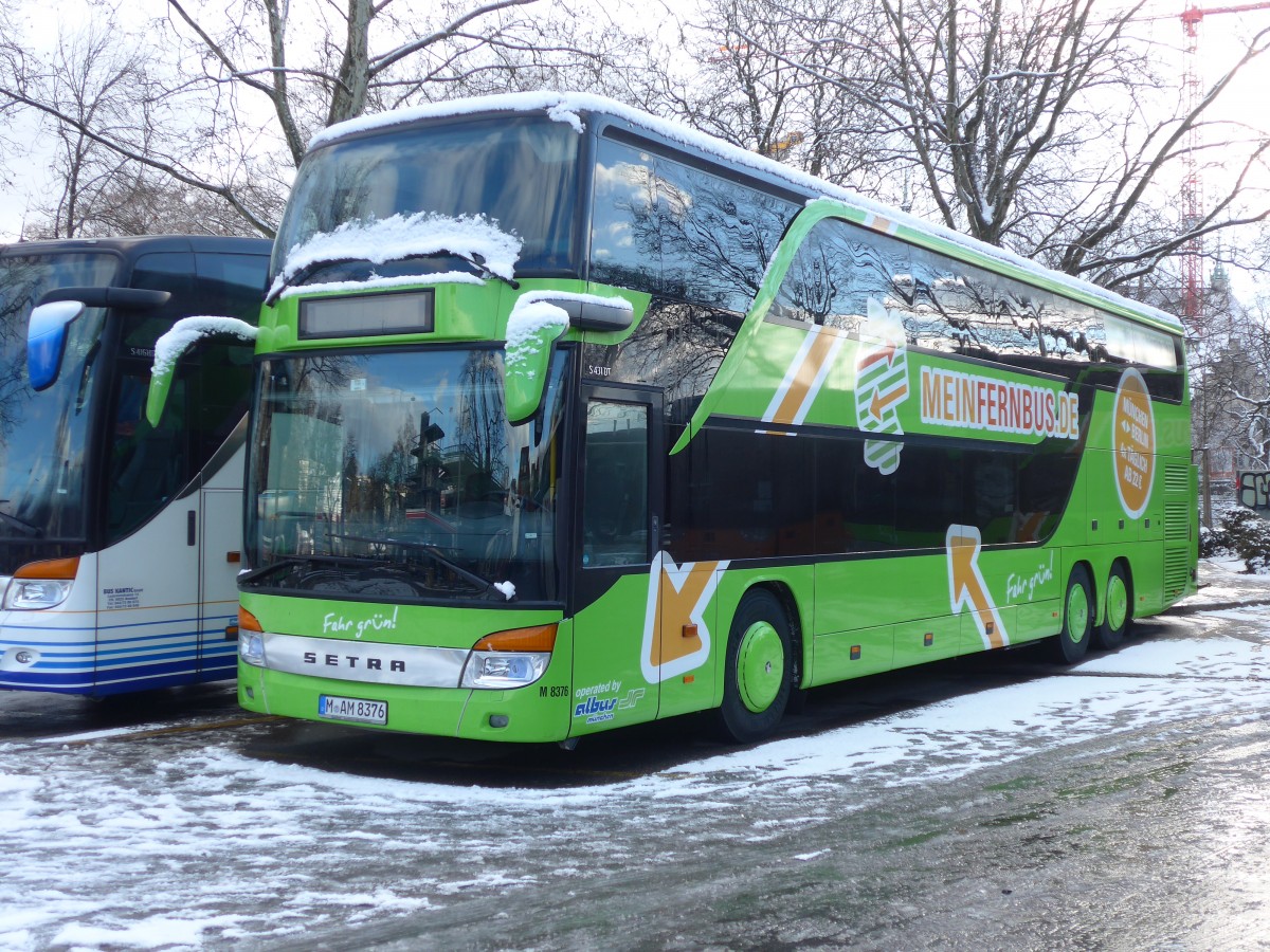 (158'520) - Aus Deutschland: Albus, Mnchen - Nr. M8376/M-AM 8376 - Setra am 1. Februar 2015 in Zrich, Sihlquai