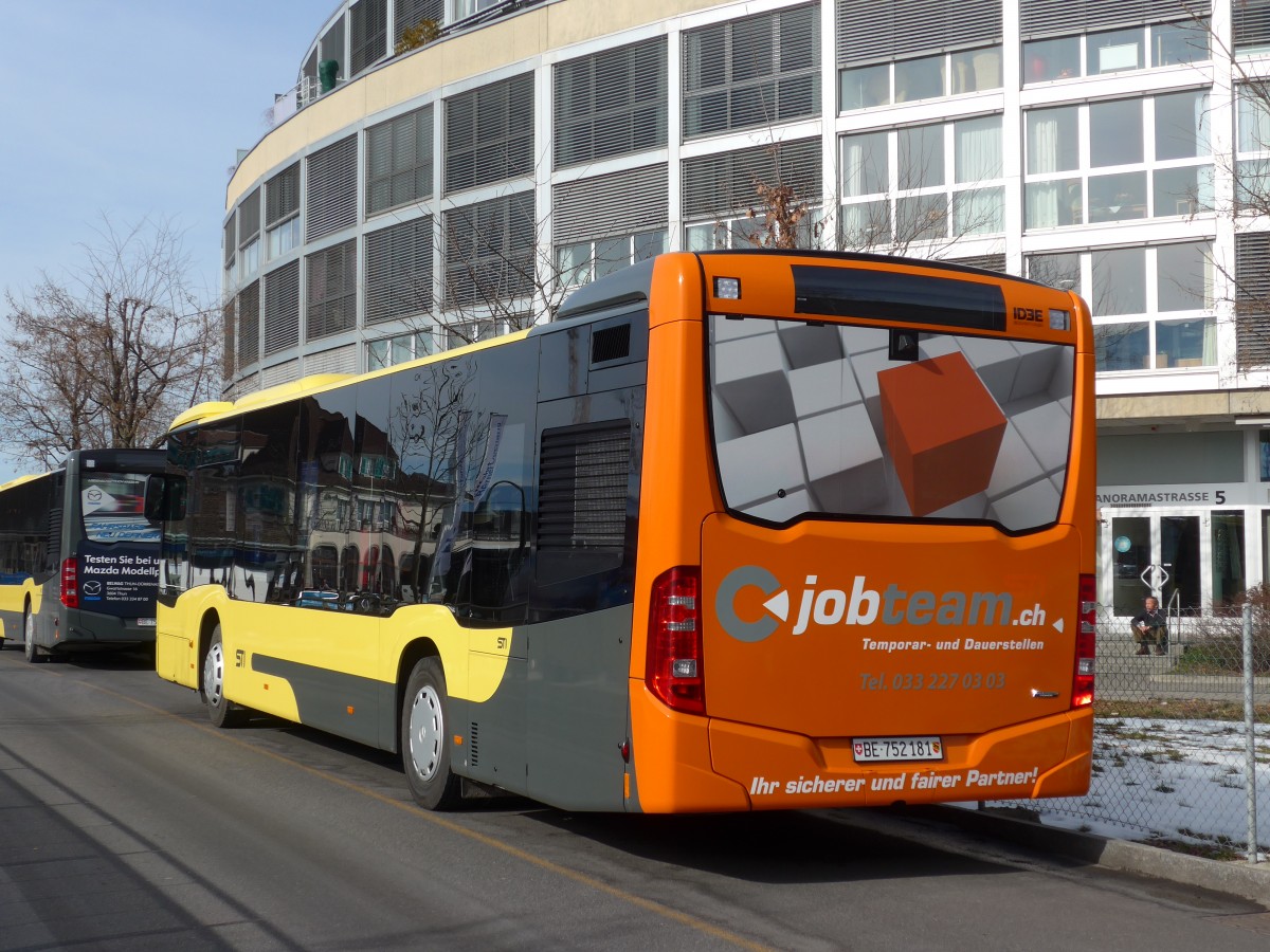 (158'691) - STI Thun - Nr. 181/BE 752'181 - Mercedes am 13. Februar 2015 bei der Schifflndte Thun