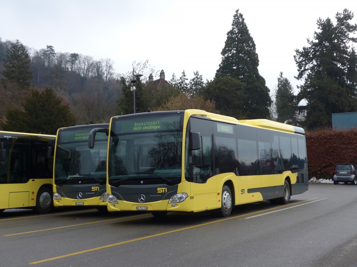 (158'890) - STI Thun - Nr. 156/BE 752'156 - Mercedes am 28. Februar 2015 bei der Schifflndte Thun