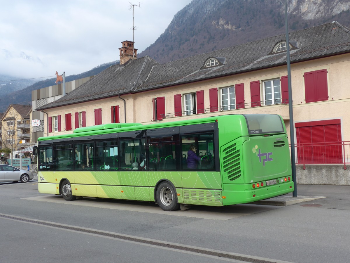 (158'911) - TPC Aigle - VD 745 - Irisbus am 28. Februar 2015 beim Bahnhof Aigle