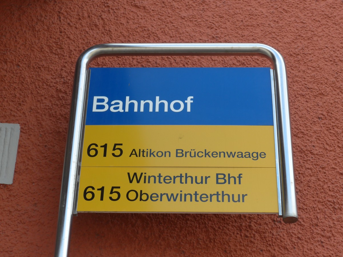 (159'440) - PostAuto-Haltestelle - Rickenbach-Attikon, Bahnhof - am 27. M�rz 2015