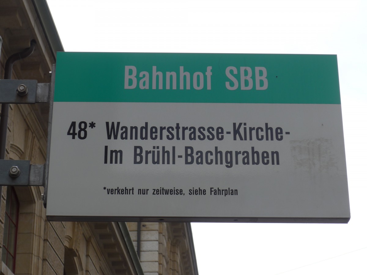 (159'722) - BVB-Haltestelle - Basel, Bahnhof SBB - am 11. April 2015