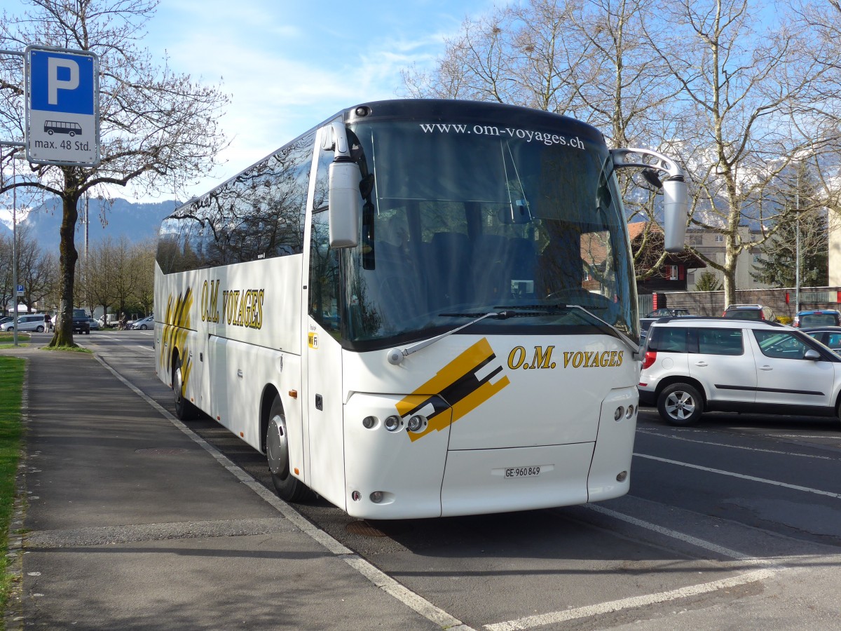 (159'907) - O.M. Voyages, Chtelaine - GE 960'849 - Bova am 12. April 2015 in Thun, Lachen 